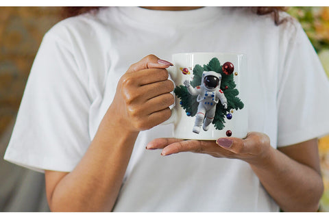Mug Wrap 3D Astronaut Sublimation artnoy 
