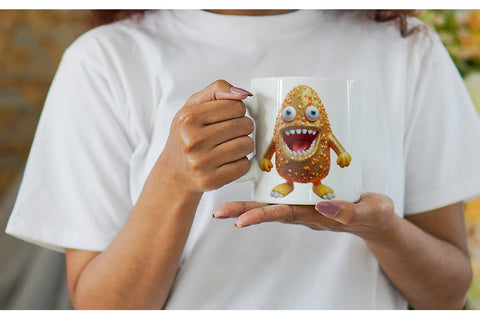 Mug Wrap 3D Candy Corn Monster Sublimation artnoy 