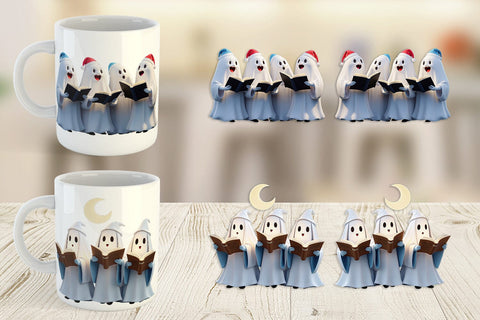 Mug Wrap 3D Carol Ghosts Sublimation artnoy 