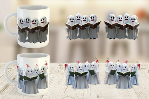 Mug Wrap 3D Carol Ghosts Sublimation artnoy 