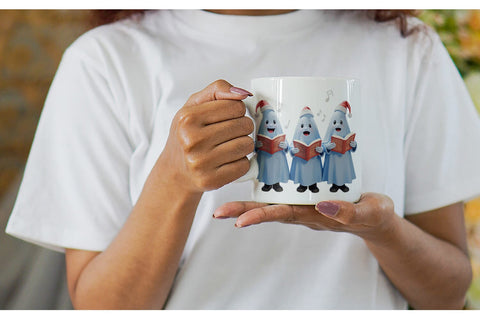 Mug Wrap 3D Carol Ghosts Sublimation artnoy 