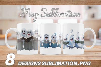 Mug Wrap 3D Carol Ghosts Sublimation artnoy 