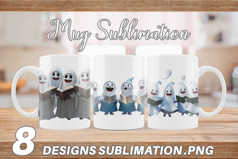 Mug Wrap 3D Carol Ghosts Sublimation artnoy 