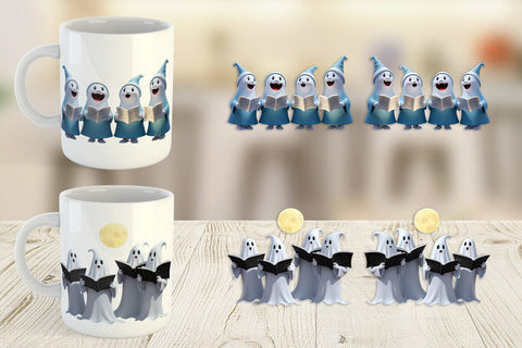 Mug Wrap 3D Carol Ghosts Sublimation artnoy 