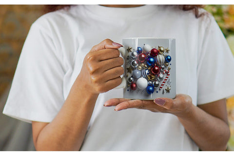 Mug Wrap 3D Christmas Ornament Sublimation artnoy 