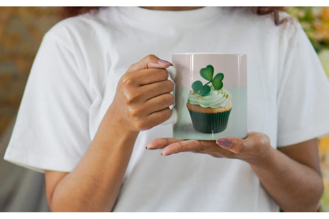 Mug Wrap 3D Cupcake Patrick Day Sublimation artnoy 