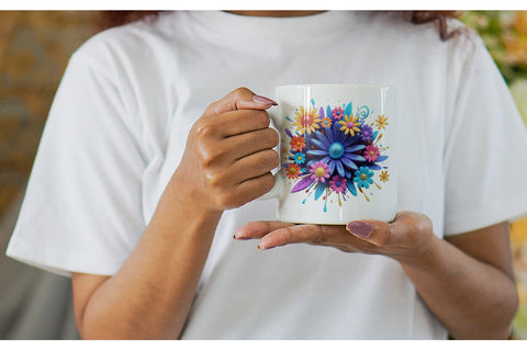 Mug Wrap 3D Flower Explosion Sublimation artnoy 