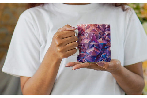 Mug Wrap 3D Geometric Shape Sublimation artnoy 