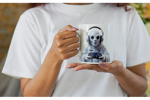 Mug Wrap 3D Ghostly Gamer Sublimation artnoy 