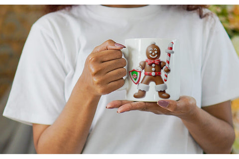 Mug Wrap 3D Gingerbread Knight Sublimation artnoy 