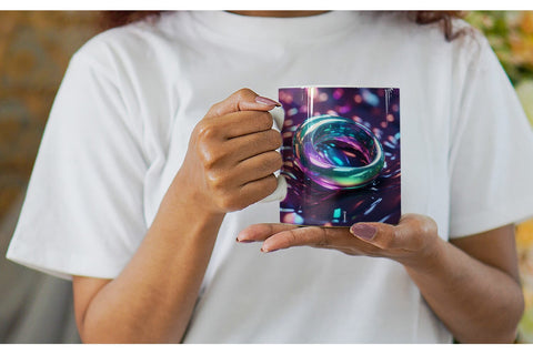 Mug Wrap 3D Holographic Shape Sublimation artnoy 