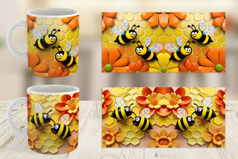 Mug Wrap 3D Honeycomb Sublimation artnoy 