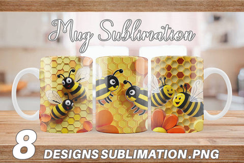 Mug Wrap 3D Honeycomb Sublimation artnoy 