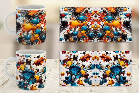 Mug Wrap 3D Ink Liquid Sublimation artnoy 