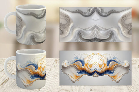 Mug Wrap 3D Liquid Abstract Sublimation artnoy 