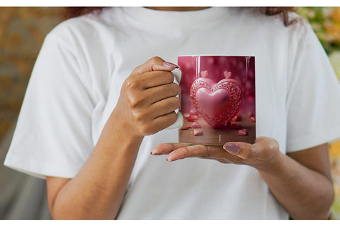 Mug Wrap 3D Love Valentine Sublimation artnoy 