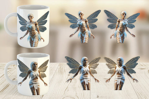 Mug Wrap 3D Mummy Fairy Sublimation artnoy 