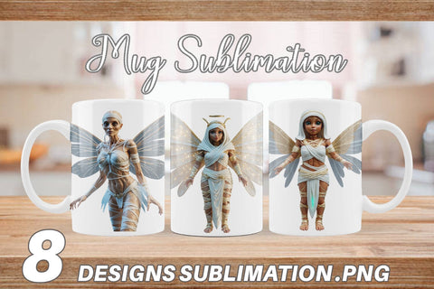 Mug Wrap 3D Mummy Fairy Sublimation artnoy 