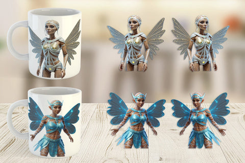 Mug Wrap 3D Mummy Fairy Sublimation artnoy 