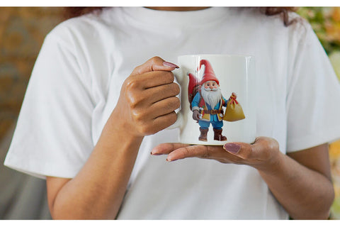 Mug Wrap 3D Nordic Gnome Sublimation artnoy 