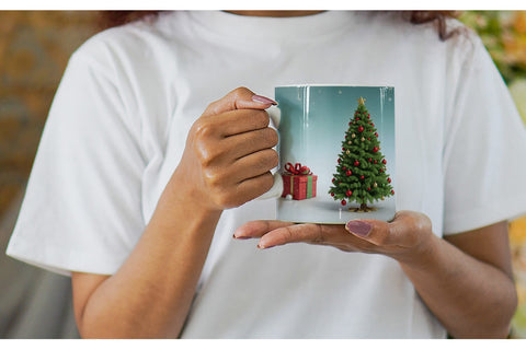Mug Wrap 3D Tree Christmas Sublimation artnoy 