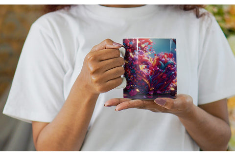 Mug Wrap 3D Vibrant Love Sublimation artnoy 