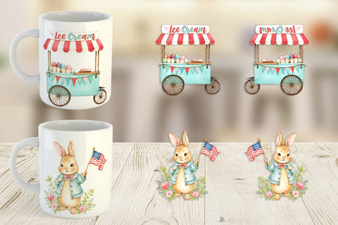 Mug Wrap 4th of July Parade Sublimation artnoy 