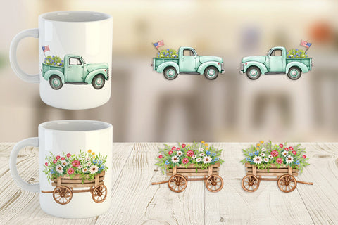 Mug Wrap 4th of July Parade Sublimation artnoy 