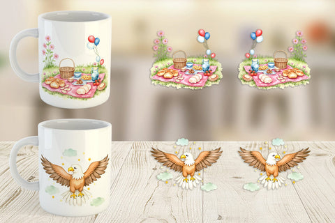 Mug Wrap 4th of July Parade Sublimation artnoy 