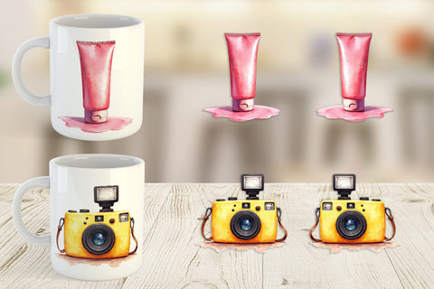 Mug Wrap 90s Beach Essentials Sublimation artnoy 