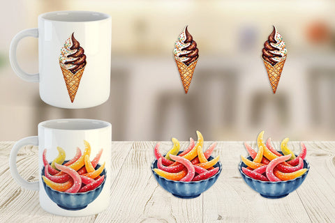Mug Wrap 90s Snack Nostalgia Sublimation artnoy 