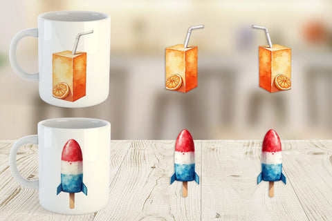 Mug Wrap 90s Snack Nostalgia Sublimation artnoy 