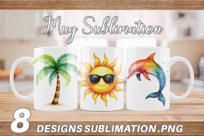 Mug Wrap 90s Tropical Memphis Sublimation artnoy 