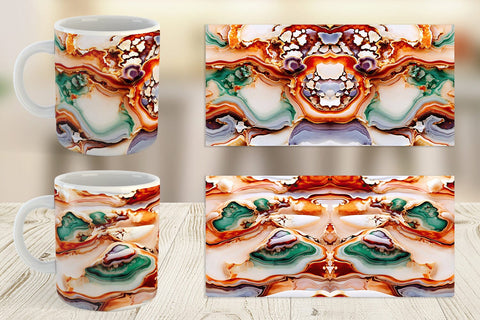 Mug Wrap Abstract Agate Sublimation artnoy 