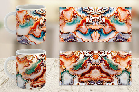 Mug Wrap Abstract Agate Sublimation artnoy 