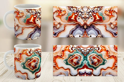 Mug Wrap Abstract Agate Sublimation artnoy 