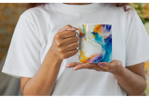 Mug Wrap Abstract Boho Alcohol Ink Sublimation artnoy 