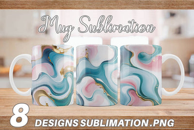 Mug Wrap Abstract Fluid Sublimation artnoy 