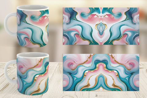 Mug Wrap Abstract Fluid Sublimation artnoy 