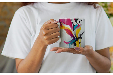 Mug Wrap Abstract Vibrant Colors Sublimation artnoy 