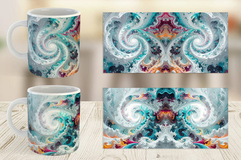 Mug Wrap Abstract Vortex Sublimation artnoy 