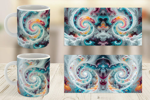 Mug Wrap Abstract Vortex Sublimation artnoy 