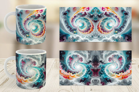 Mug Wrap Abstract Vortex Sublimation artnoy 