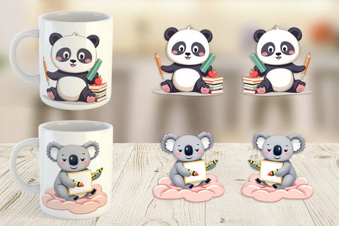 Mug Wrap Adorable School Summer Sublimation artnoy 