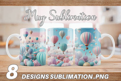 Mug Wrap Air Balloons Sublimation artnoy 