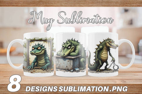 Mug Wrap Alcatraz Gator Sublimation artnoy 