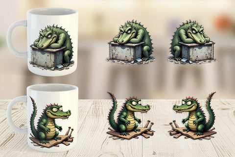 Mug Wrap Alcatraz Gator Sublimation artnoy 