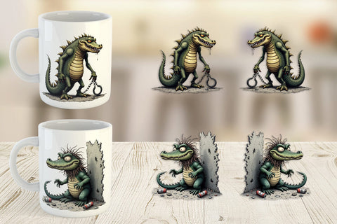 Mug Wrap Alcatraz Gator Sublimation artnoy 