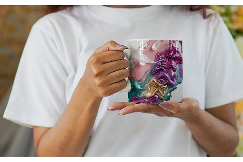 Mug Wrap Alcohol Ink Painting Sublimation artnoy 