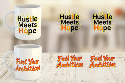 Mug Wrap Ambitious Career Starter Quotes Sublimation artnoy 
